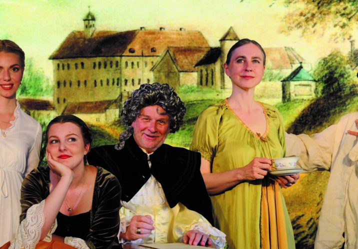 Im Schloss Hohenerxleben sorgt das Ensemble für ein reichhaltiges Bühnenprogramm